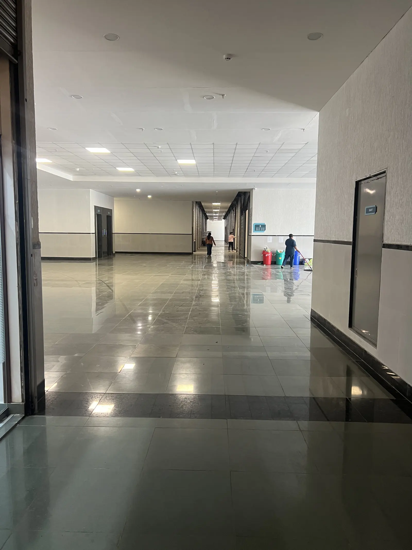 Corridor of Raheja Tesla 2 outside the unit